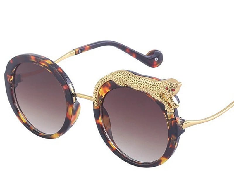 Occhiali da Sole Rotondi Steampunk in Metallo UV400 | Glow - Glow
