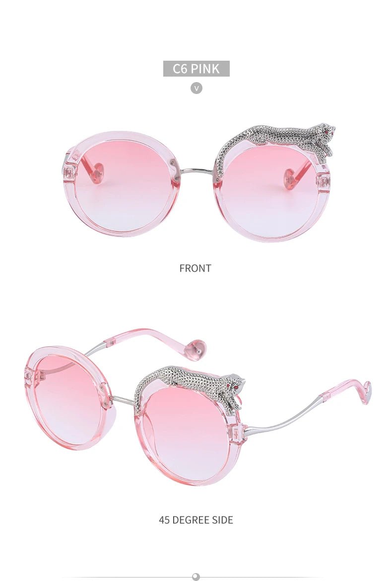 Occhiali da Sole Rotondi Steampunk in Metallo UV400 | Glow - Glow