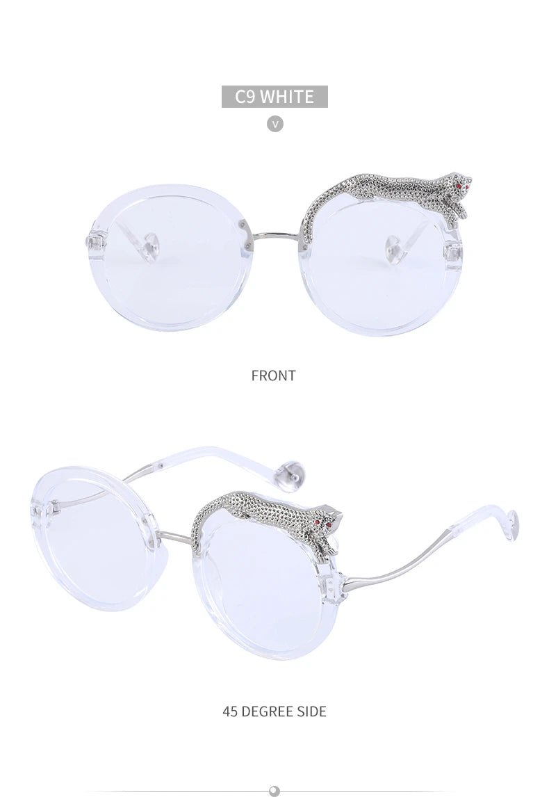 Occhiali da Sole Rotondi Steampunk in Metallo UV400 | Glow - Glow