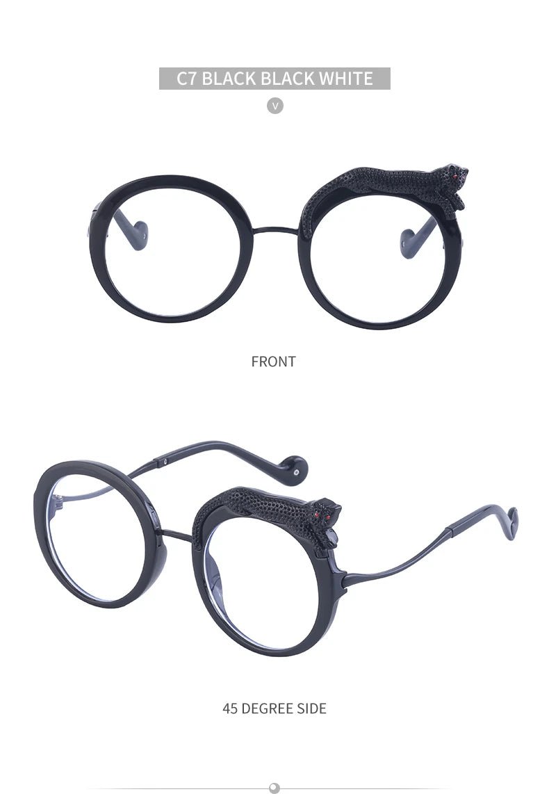 Occhiali da Sole Rotondi Steampunk in Metallo UV400 | Glow - Glow