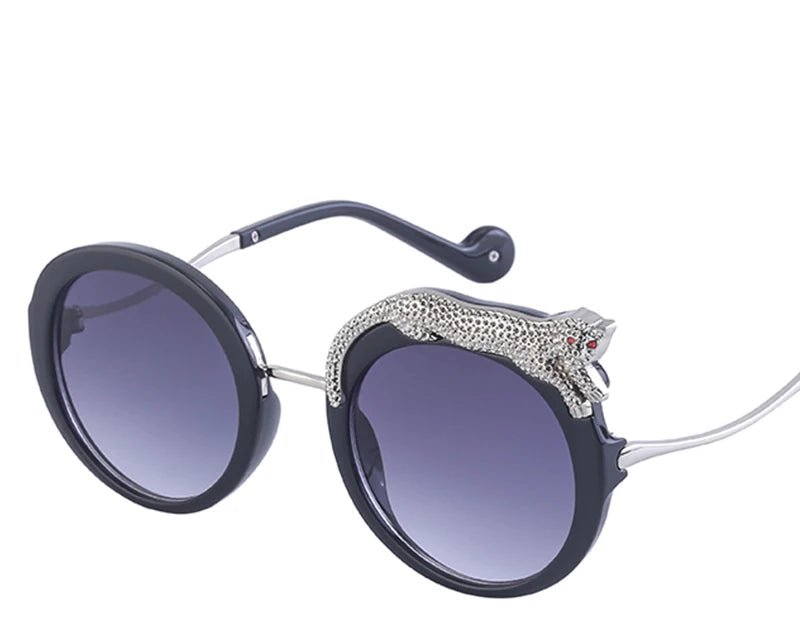 Occhiali da Sole Rotondi Steampunk in Metallo UV400 | Glow - Glow