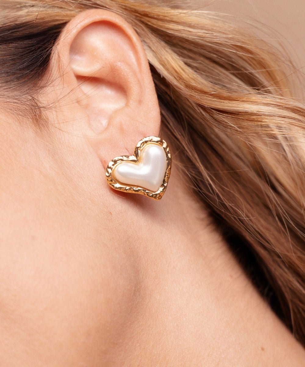 Orecchino Cuore Madreperla - Glow