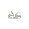 Petali | Handcrafted pearl - white ceramic stud earrings - Glow