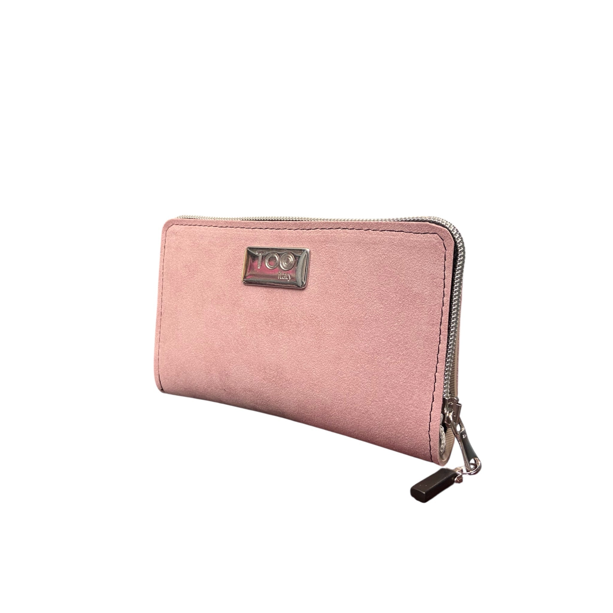 Portafoglio Mini in Alcantara Rosa - Glow
