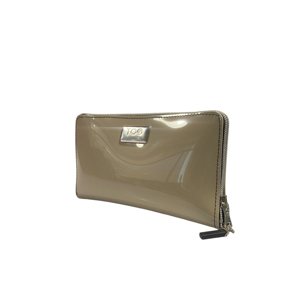 Portafoglio Mini PVC Beige Lucido - Glow