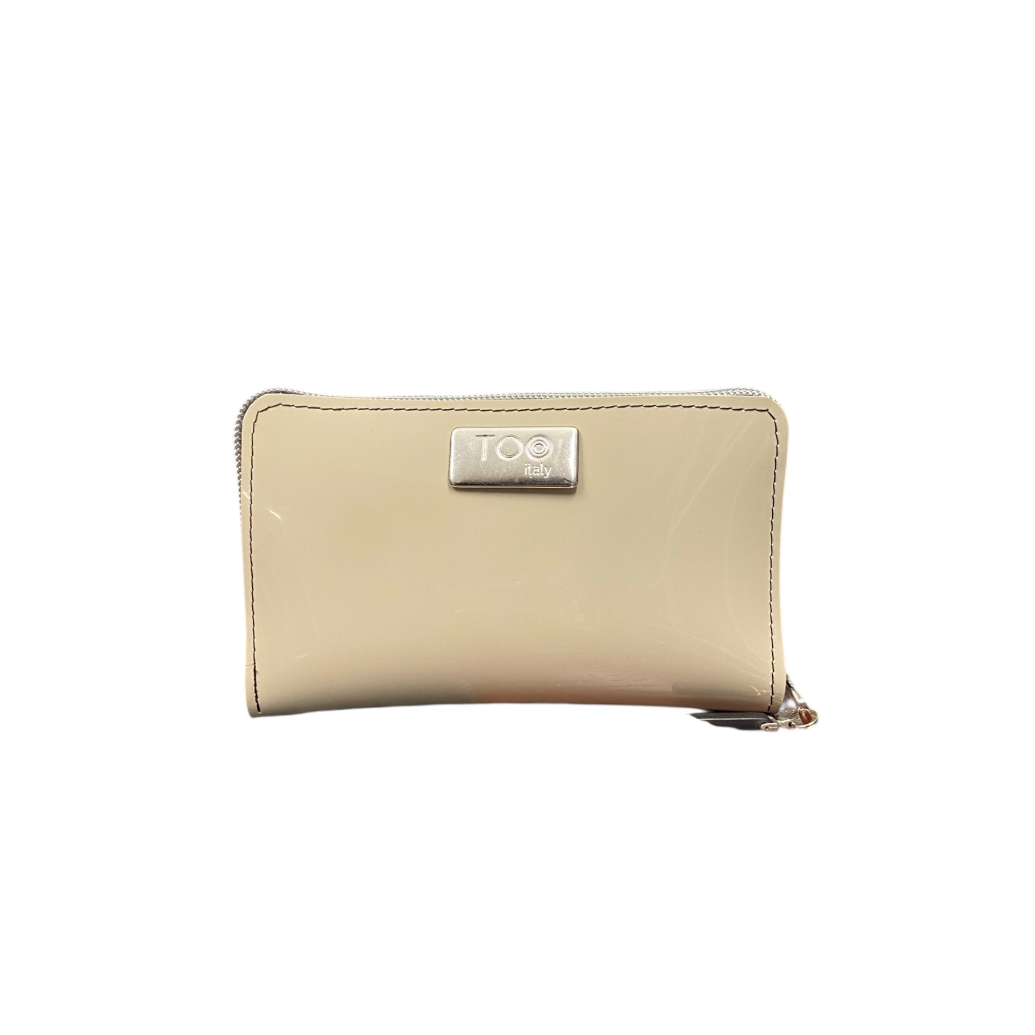 Portafoglio Mini PVC Beige Lucido - Glow
