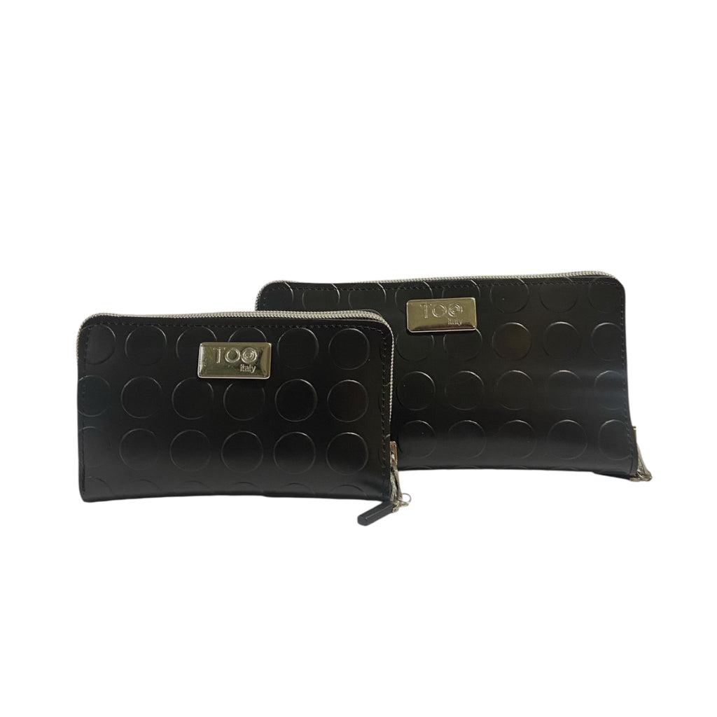 Portafoglio Mini PVC Bullonato Nero - Glow