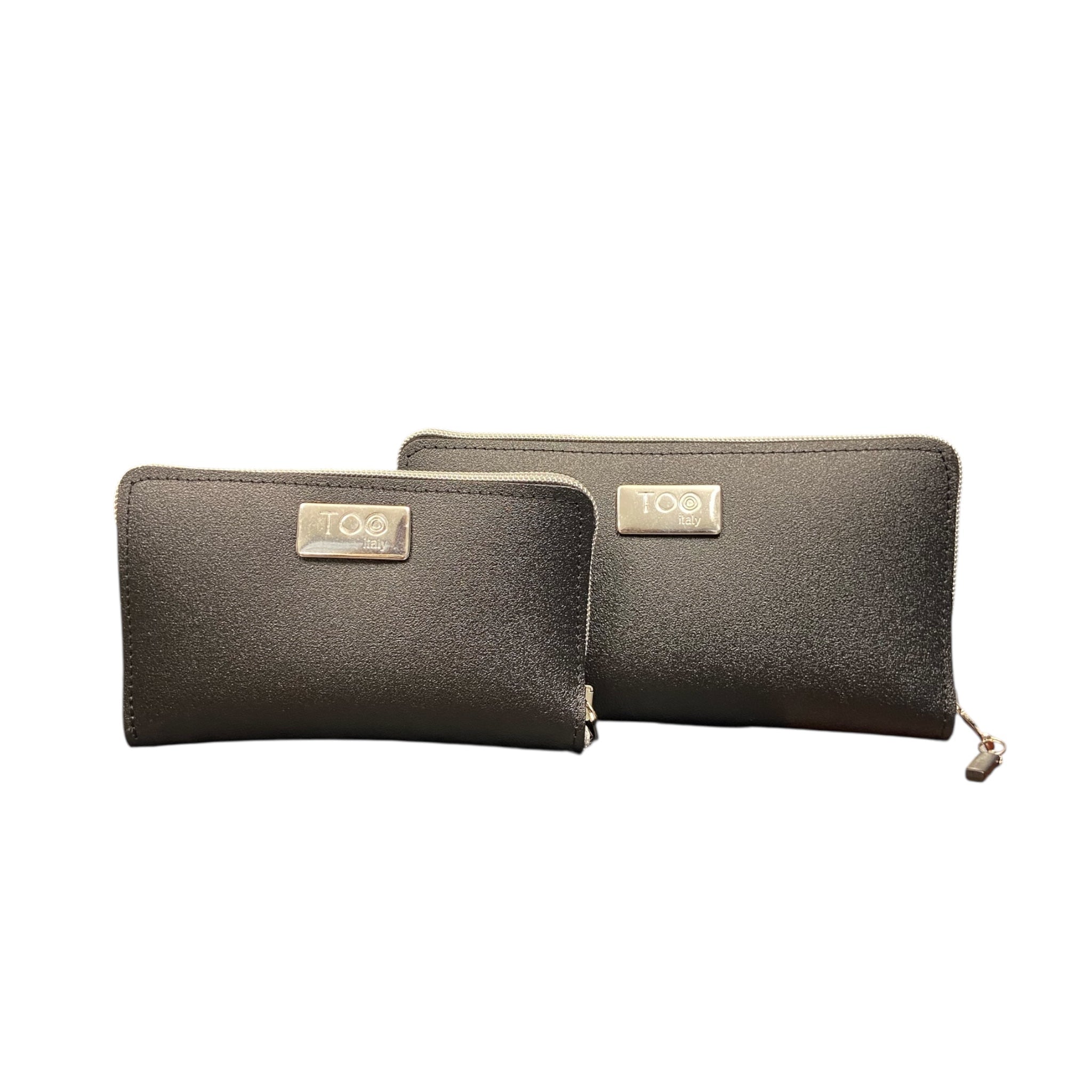 Portafoglio Mini PVC Satinato Nero - Glow