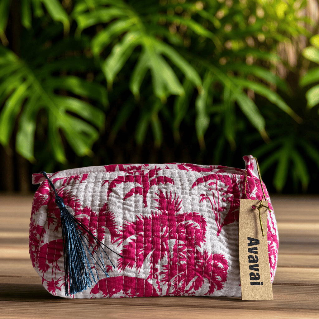 Roary Pouches 🐾 Fucsia Palm - Glow
