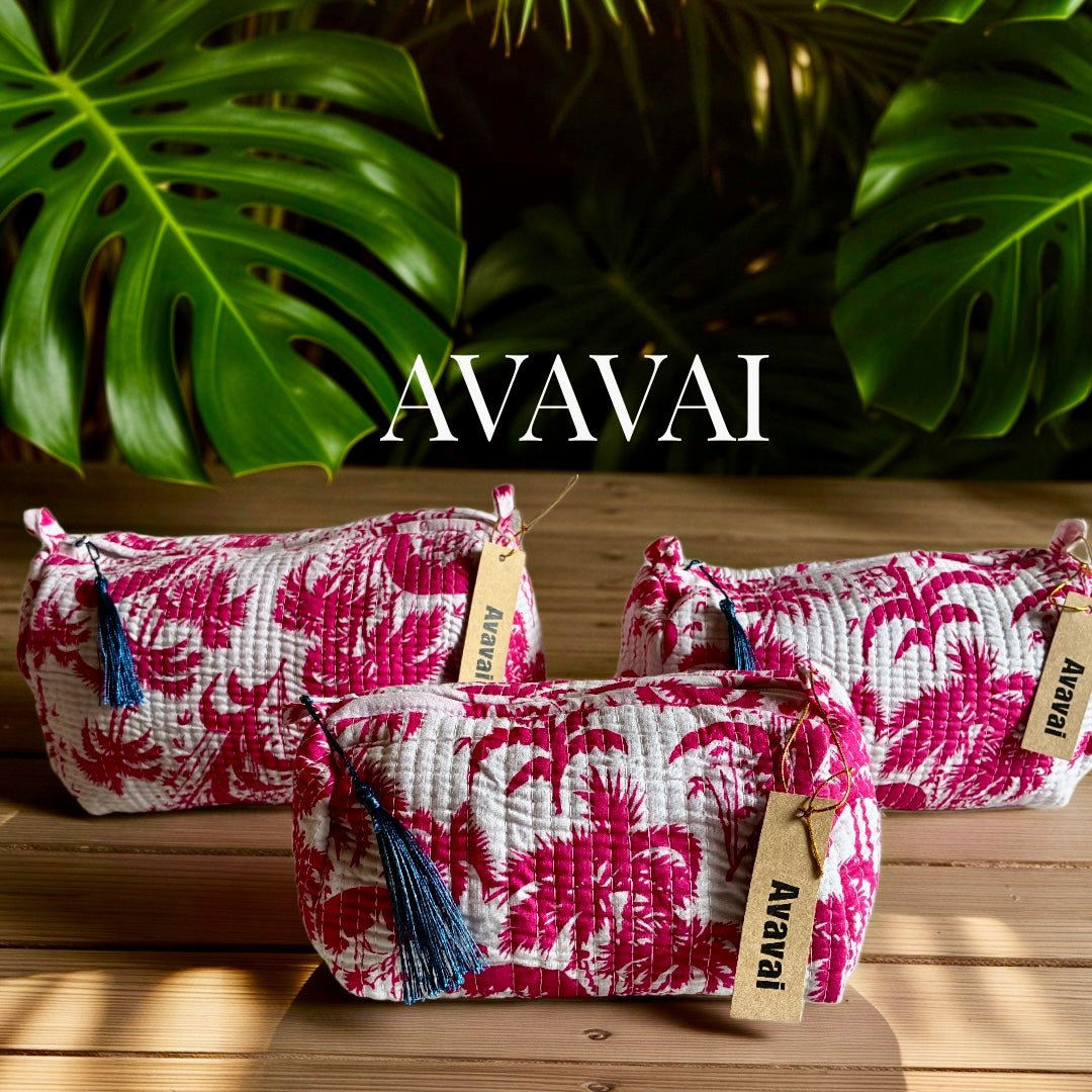 Roary Pouches 🐾 Fucsia Palm - Glow
