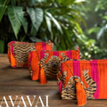 Roary Pouches 🐾 Tigers on Orange - Glow