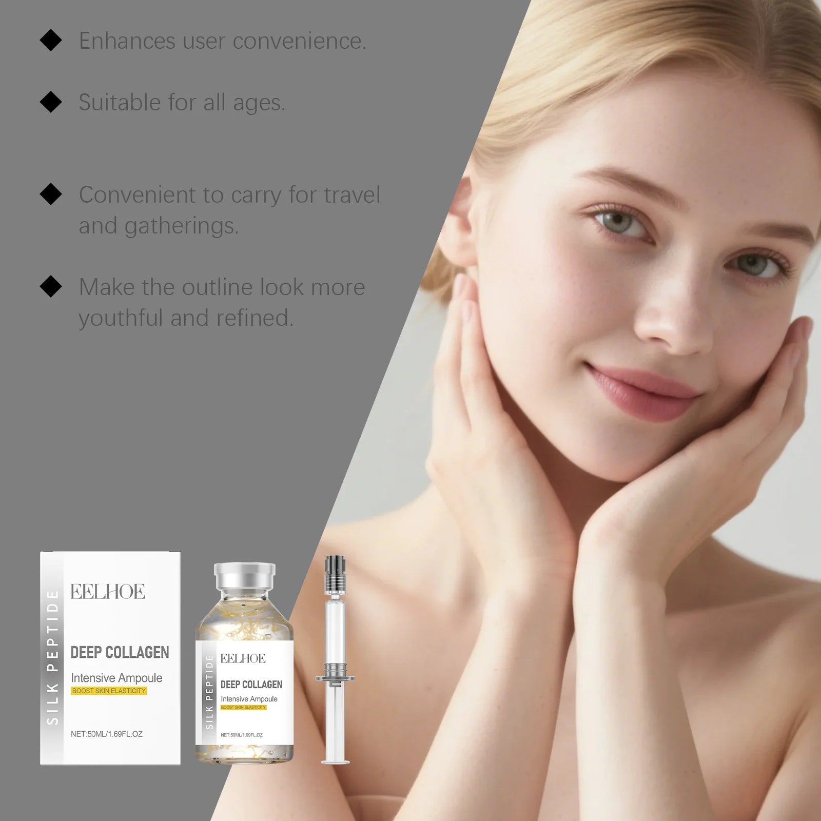 Siero Viso al Collagene e Peptidi di Seta - Glow