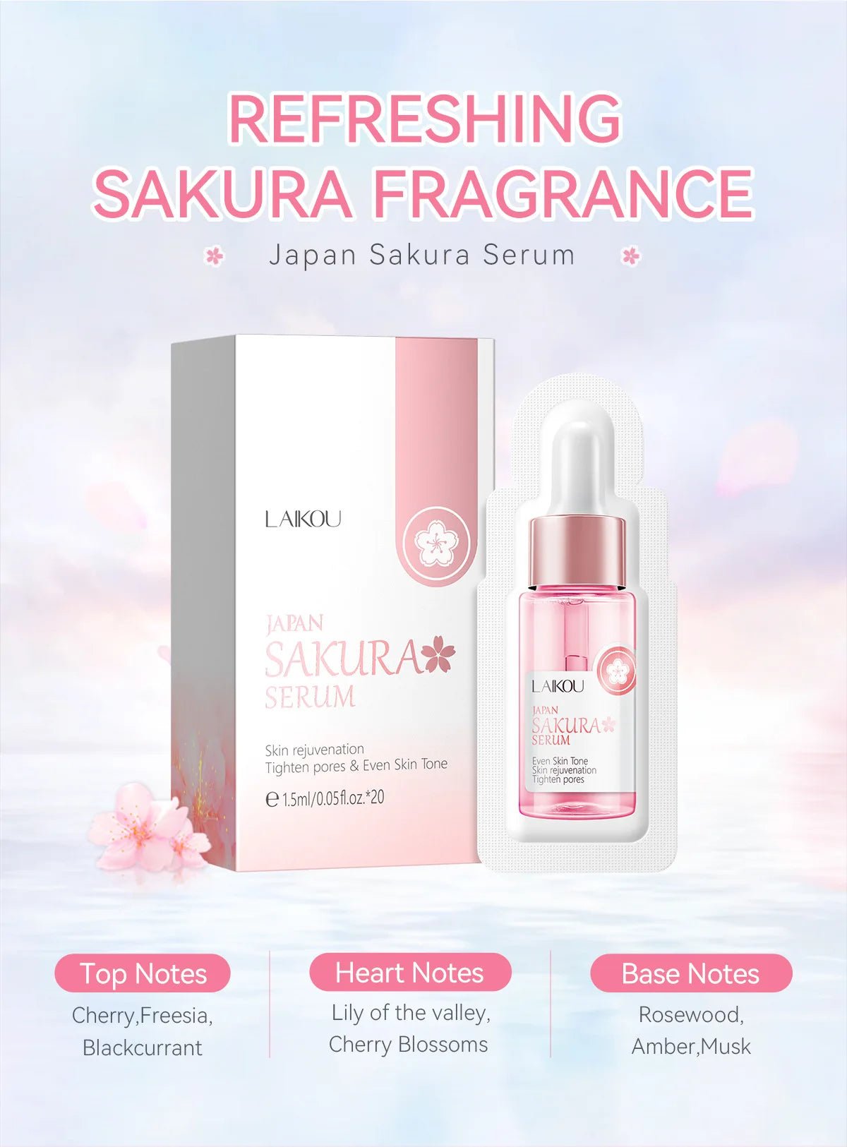 Siero Viso Sakura Sbiancante Anti - Invecchiamento | Glow - Glow
