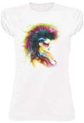 STREET STYLE T-shirt Slub Donna Anarchy Art - Glow