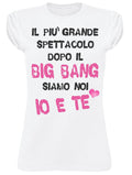 T-shirt Donna Slub 'Dopo il Big Bang' - Cotone Bio - Glow