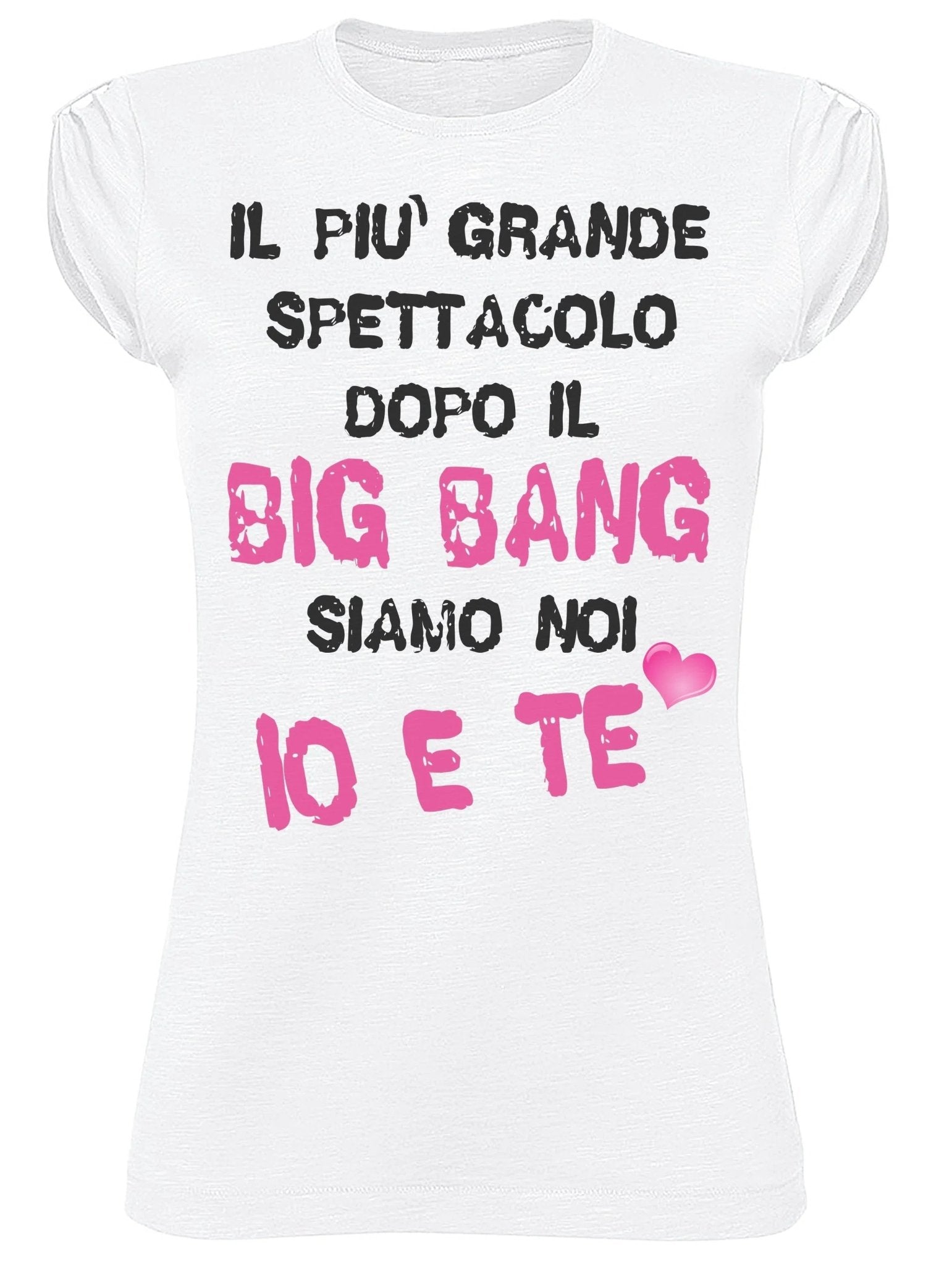 T-shirt Donna Slub 'Dopo il Big Bang' - Cotone Bio - Glow