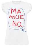 T-shirt Donna Slub 'Ma Anche NO' - 100% Cotone Bio - Glow