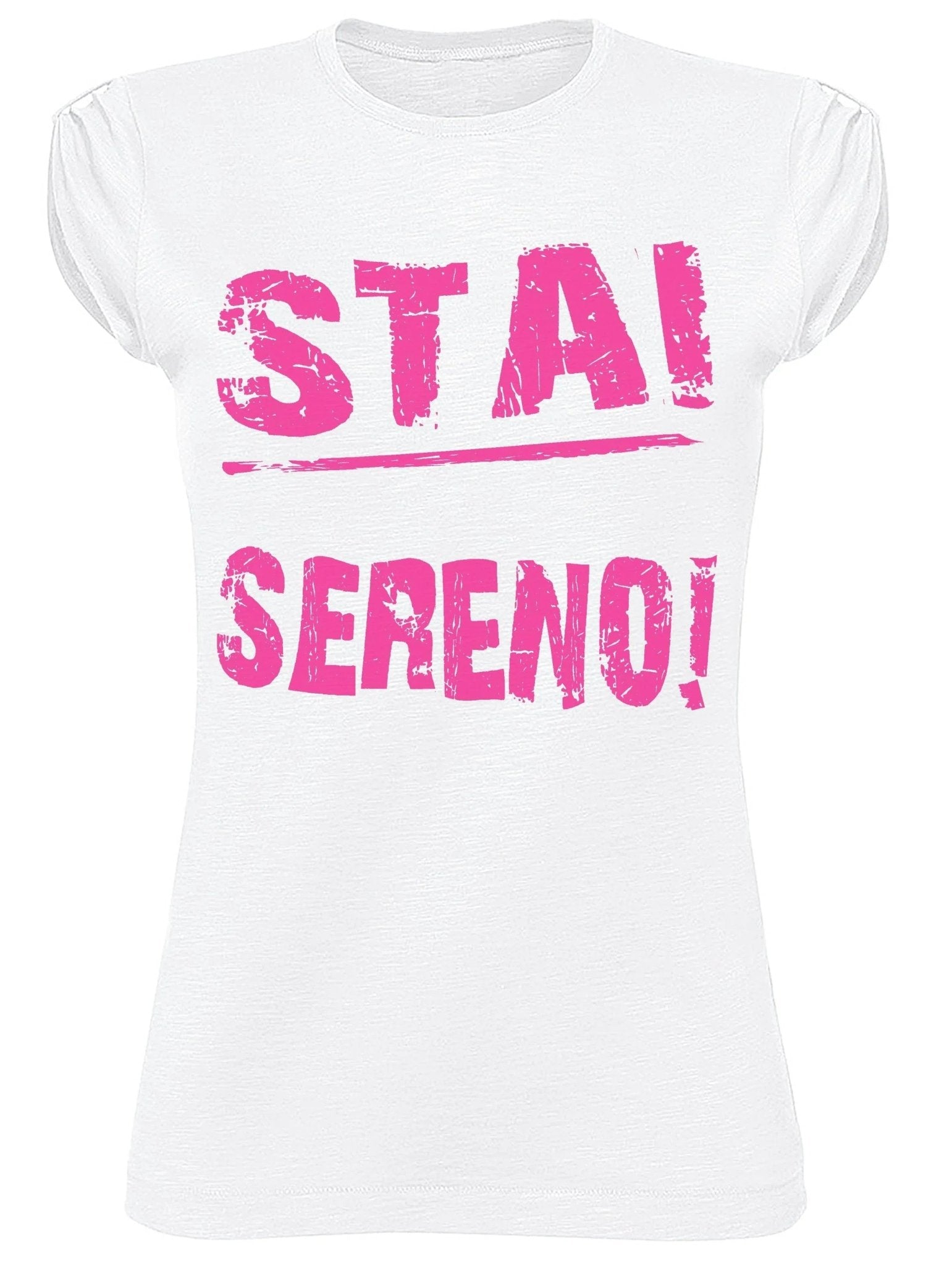 T-shirt Donna Slub "Stai Sereno" 100% Cotone Eco - Glow