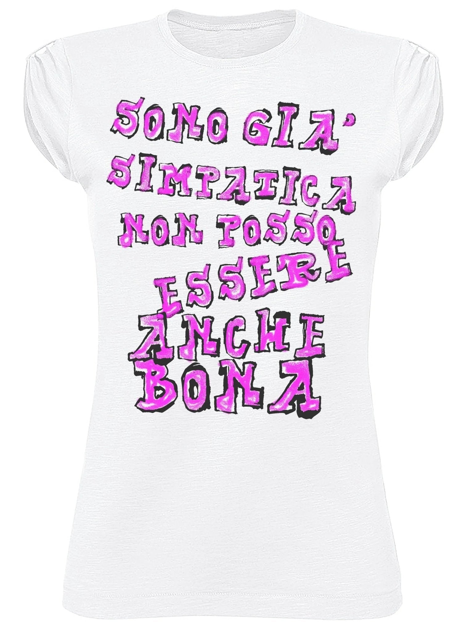 T-shirt Donna 'Sono già Simpatica' – Cotone Bio - Glow