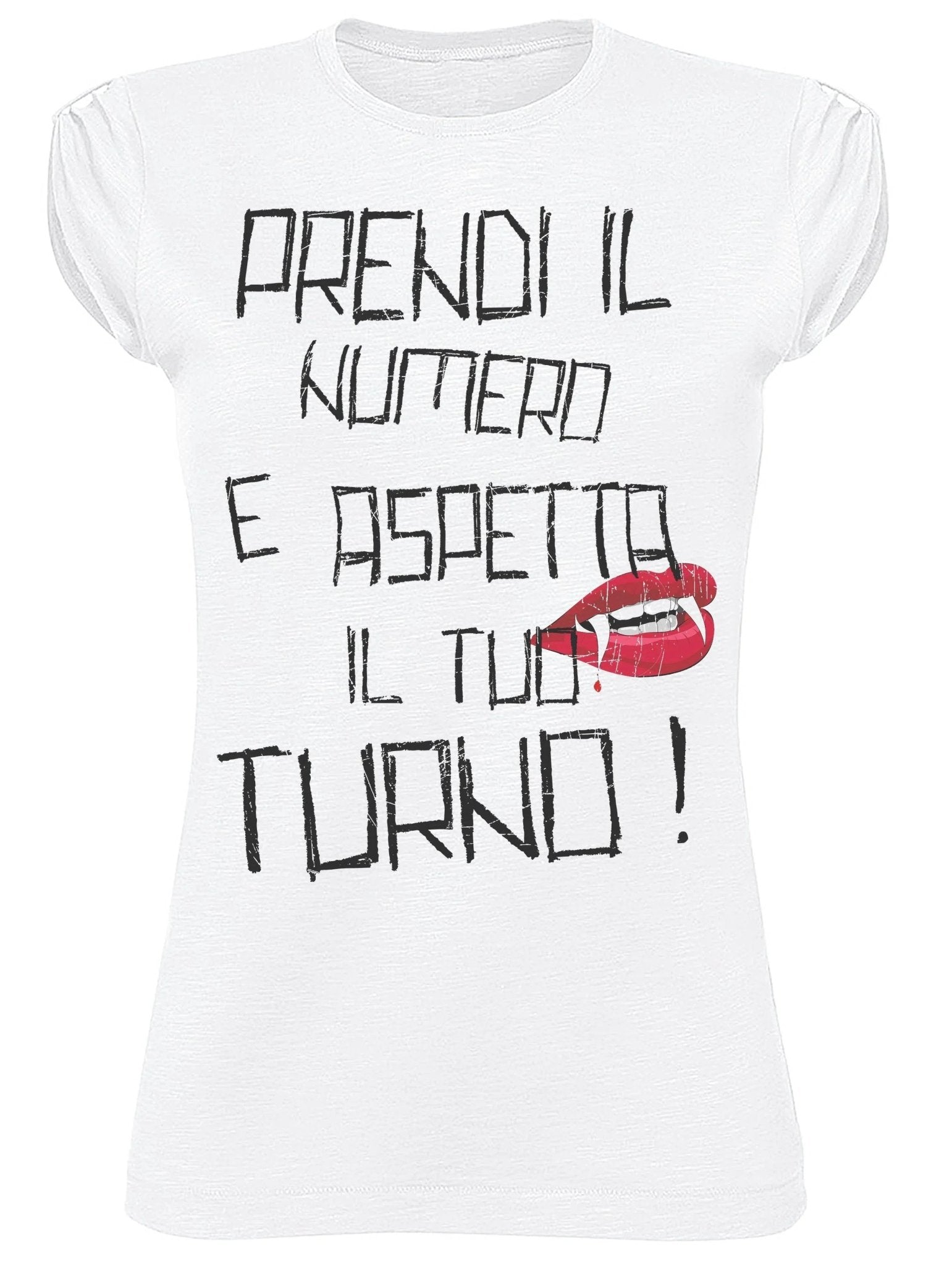 T-shirt Donna Street Style 'Prendi il Numero' - Cotone Bio - Glow