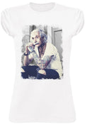 T-Shirt Einstein Tatuato Donna - Cotone Biologico Fiammato - Glow