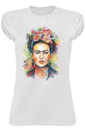 T-shirt Frida Kahlo Donna Bio - Cotone Organico 100% Made in Italy - Glow