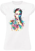 T-shirt Papillons Stilizzato Donna — Cotone Bio - Glow