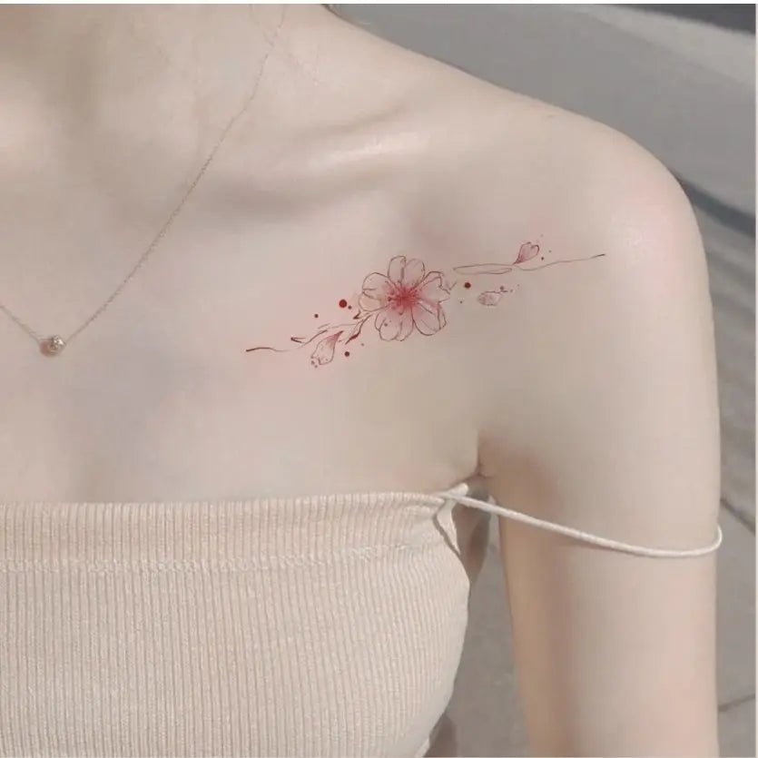 Tatuaggi Temporanei Sakura Fiore di Ciliegio | Glow - Glow