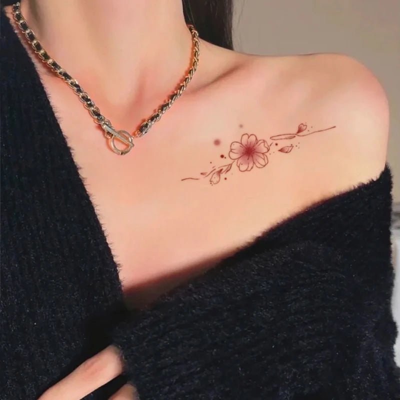 Tatuaggi Temporanei Sakura Fiore di Ciliegio | Glow - Glow