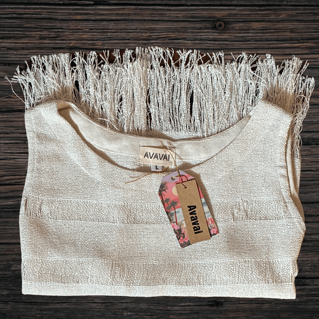 Top in cotone grezzo 🌱 Avorio - Glow